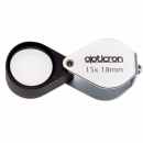 Opticron 18mm Folding Metal Loupe 15x Magnification