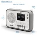 Roberts Play 20 Portable DAB+, FM & Bluetooth Radio | White