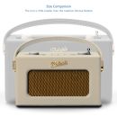 Roberts Revival UNO Compact DAB+/FM Radio with & Alarm - Pastel Cream