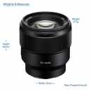 Sony FE 85mm F1.8 - E-Mount Prime Lens